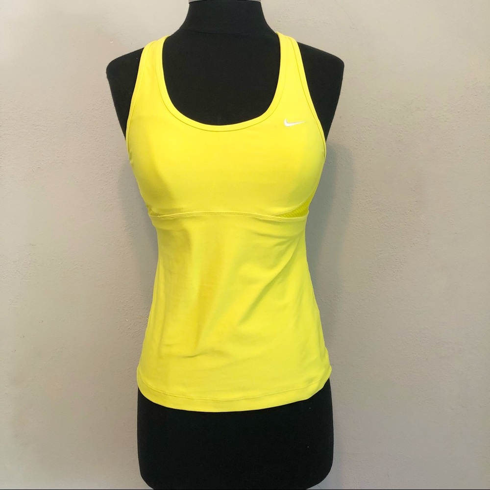Nike Bright Yellow Running Tank